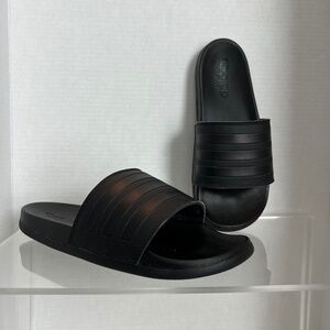 Adidas Adilette Comfort Slides Triple Black Streetwear Women’s Size 8 Sandals